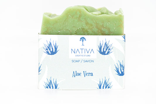 Jabón en barra de aloe vera