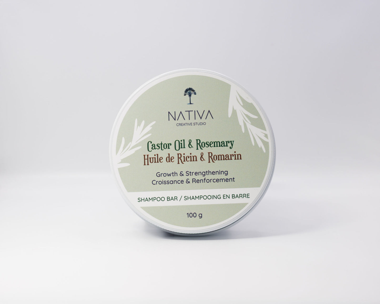 Castor Oil & Rosemary Shampoo Bar - Growth and Strengthening