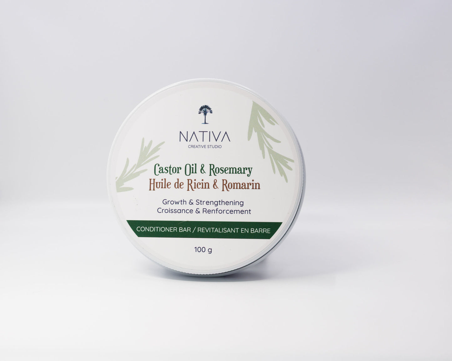 Castor Oil & Rosemary Conditioner Bar - Growth and Strengthening