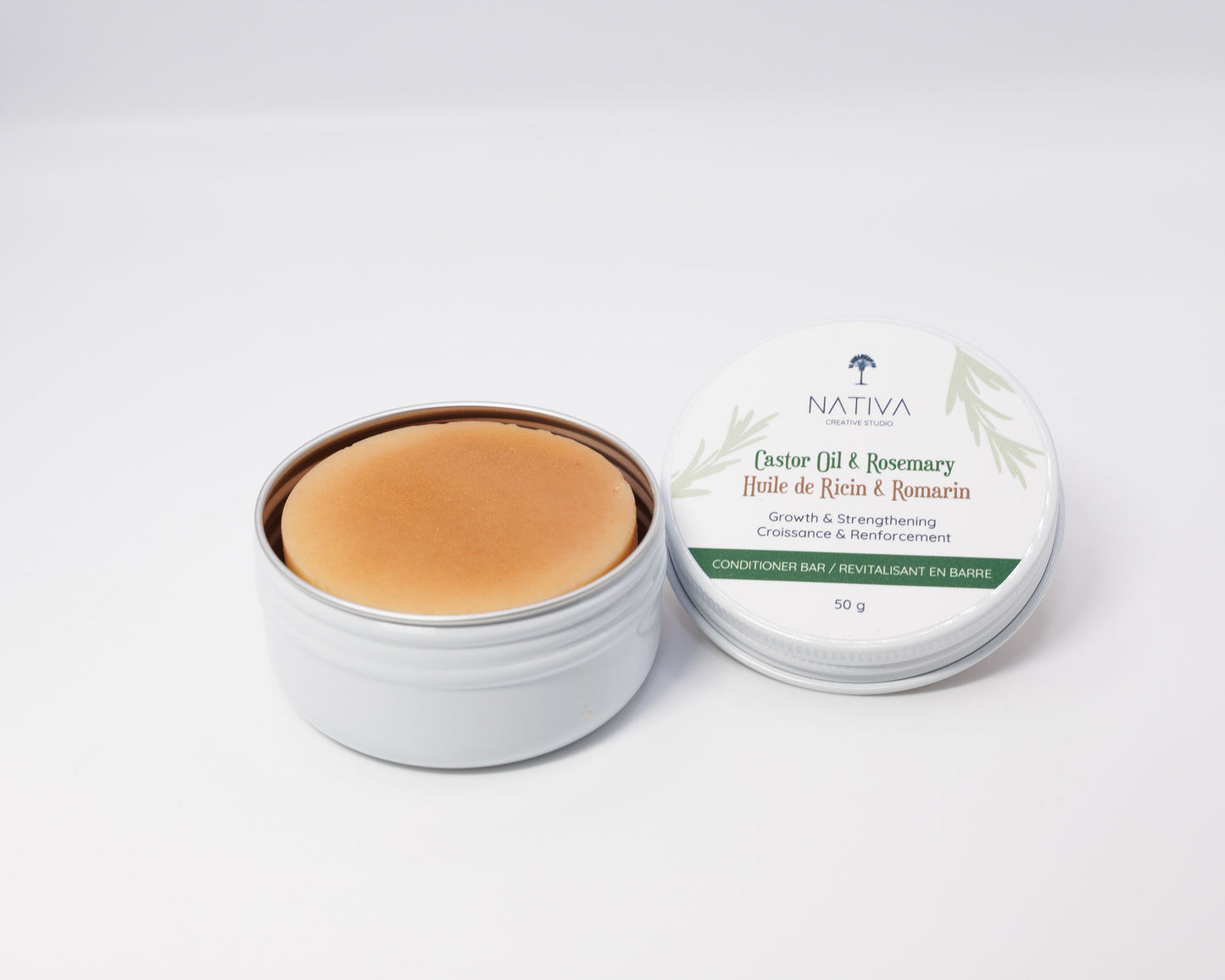 Castor Oil & Rosemary Conditioner Bar - Growth and Strengthening