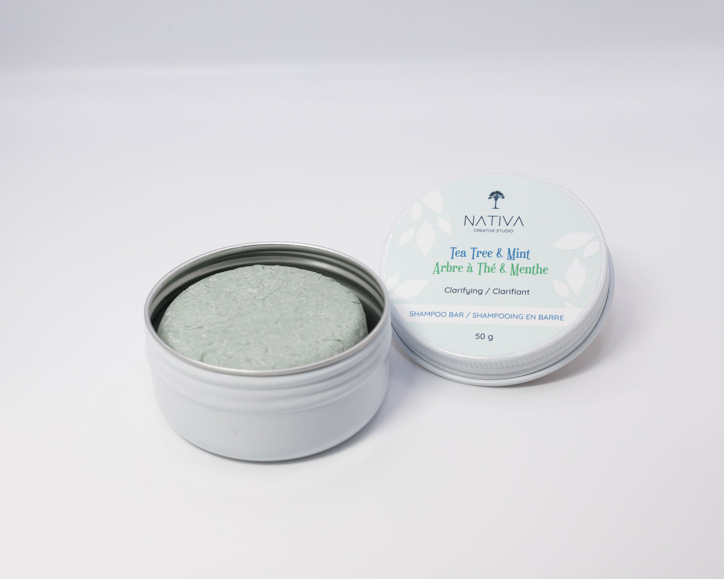 Champú en barra con árbol de té y menta - Aclarante