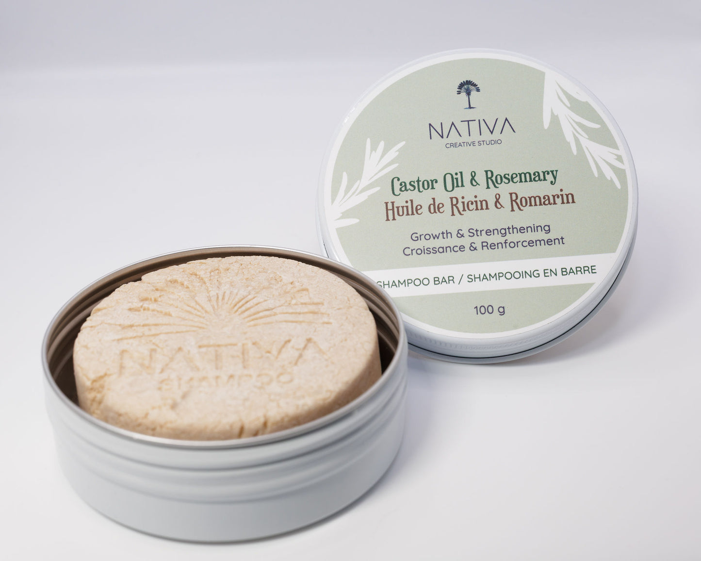 Castor Oil & Rosemary Shampoo Bar - Growth and Strengthening
