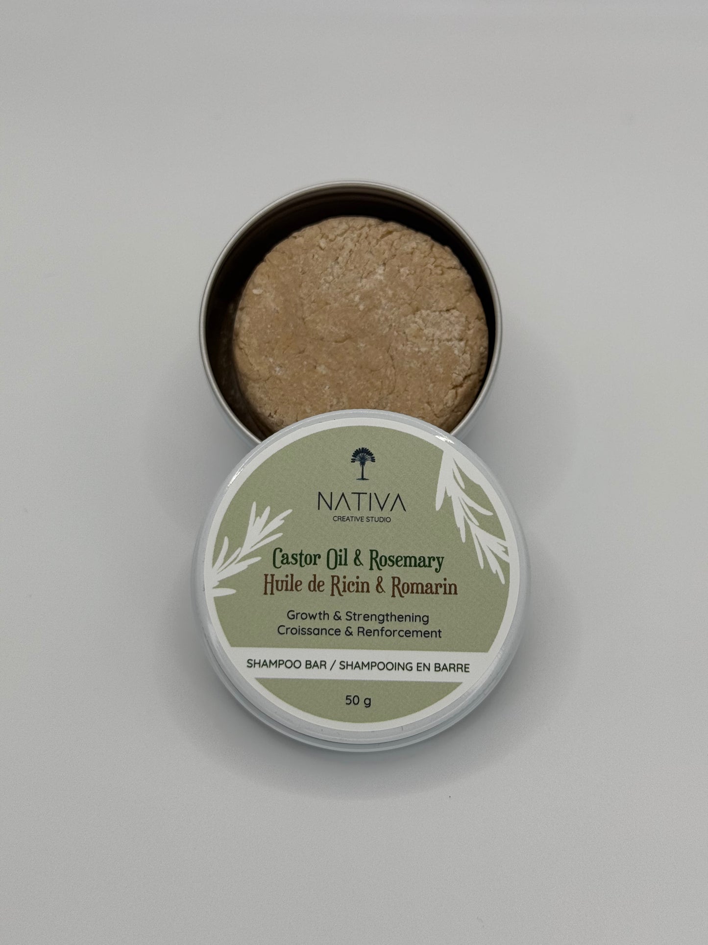 Castor Oil & Rosemary Shampoo Bar - Growth and Strengthening