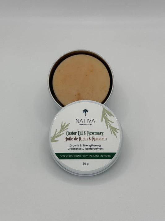 Castor Oil & Rosemary Conditioner Bar - Growth and Strengthening